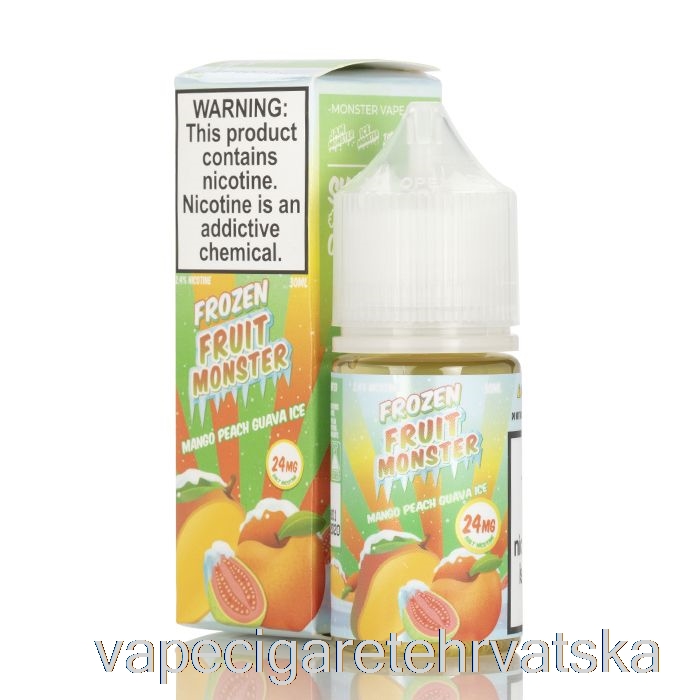 Vape Hrvatska Ice Mango Breskva Guava - Smrznuto Voće čudovišne Soli - 30ml 24mg